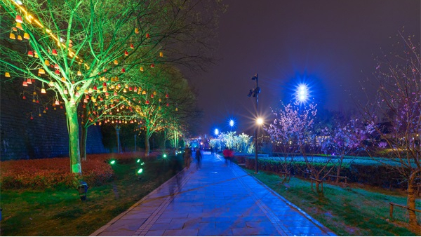 公園夜景燈光亮化如何做才能吸引人？