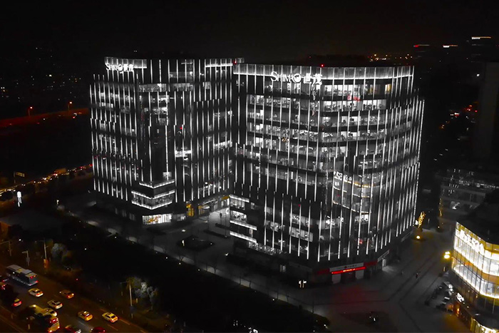 寫字樓外墻亮化竟然有這樣的提升企業(yè)品牌效益？
